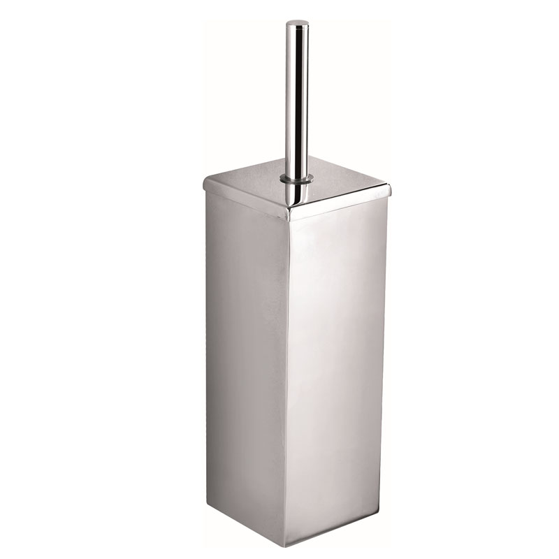Eckig Luxury Toilet Brush Holder Chrome
