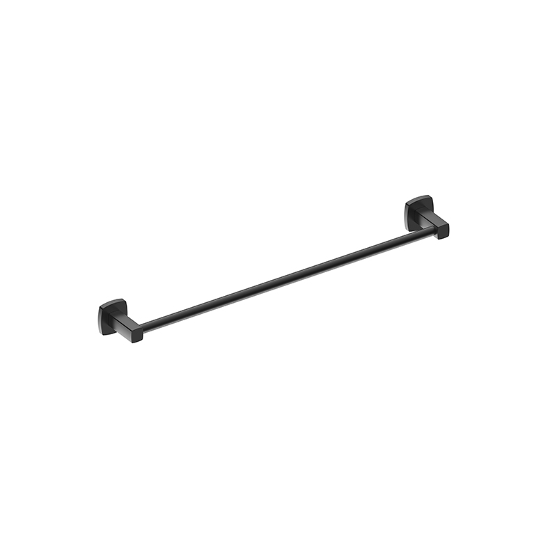 Luxus Single Towel Rail Matte Black 600mm