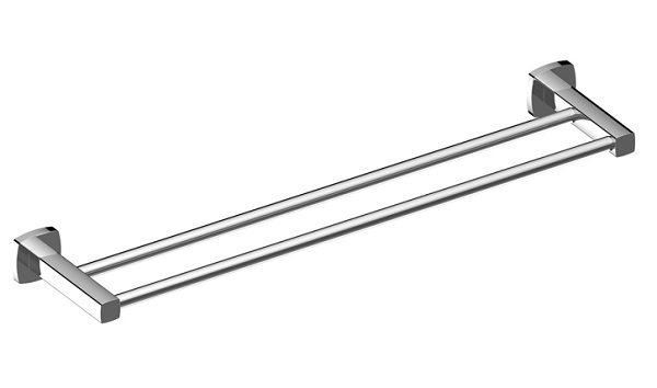 Luxus Double Towel Rail Chrome 600mm