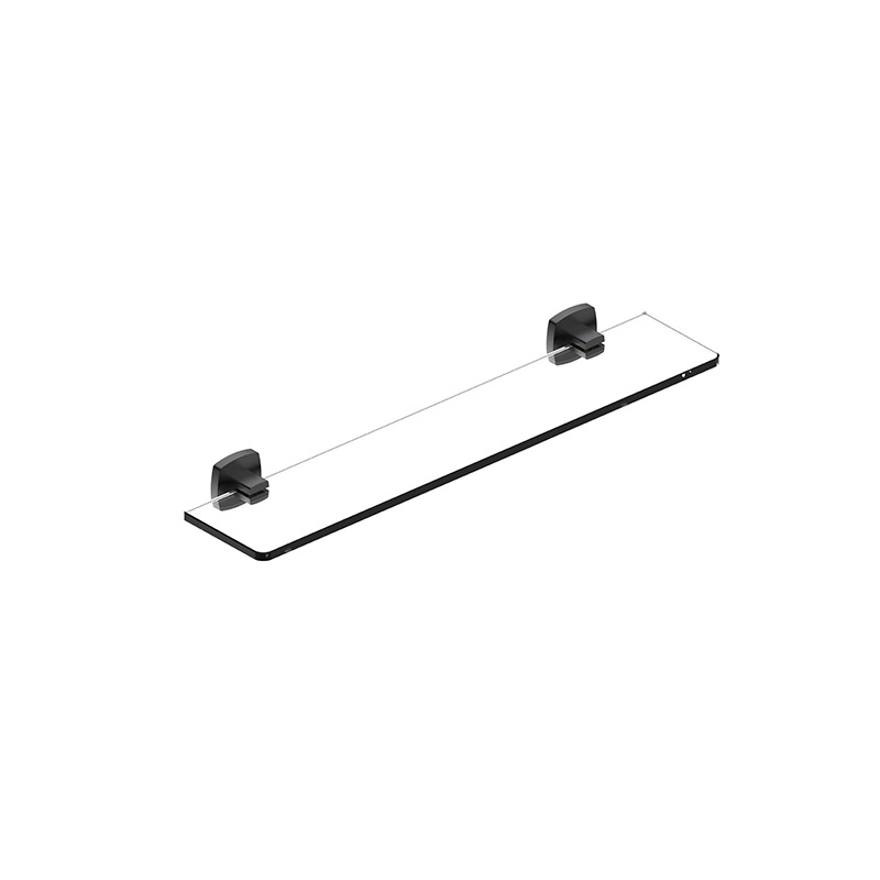 Luxus Glass Shelf Matte Black
