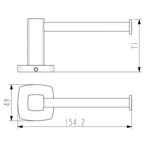 Luxus Toilet Roll Holder Chrome - Image 2