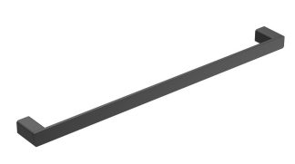 Kasten Single Towel Rail 800mm Matte Black