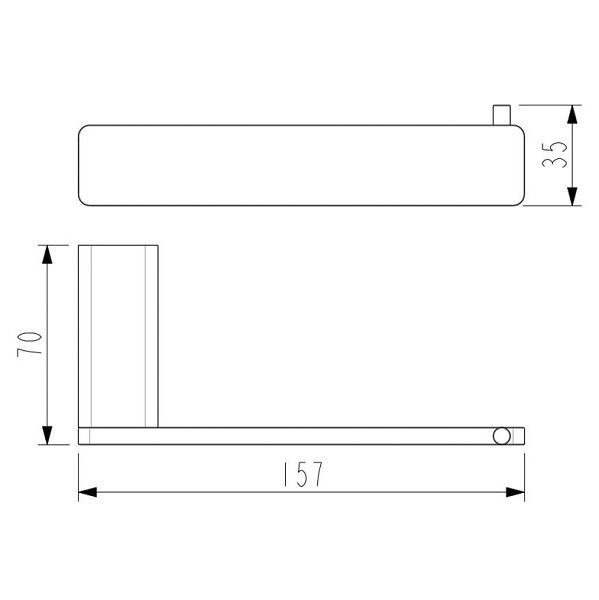 Kasten Toilet Roll Holder Chrome - Image 2