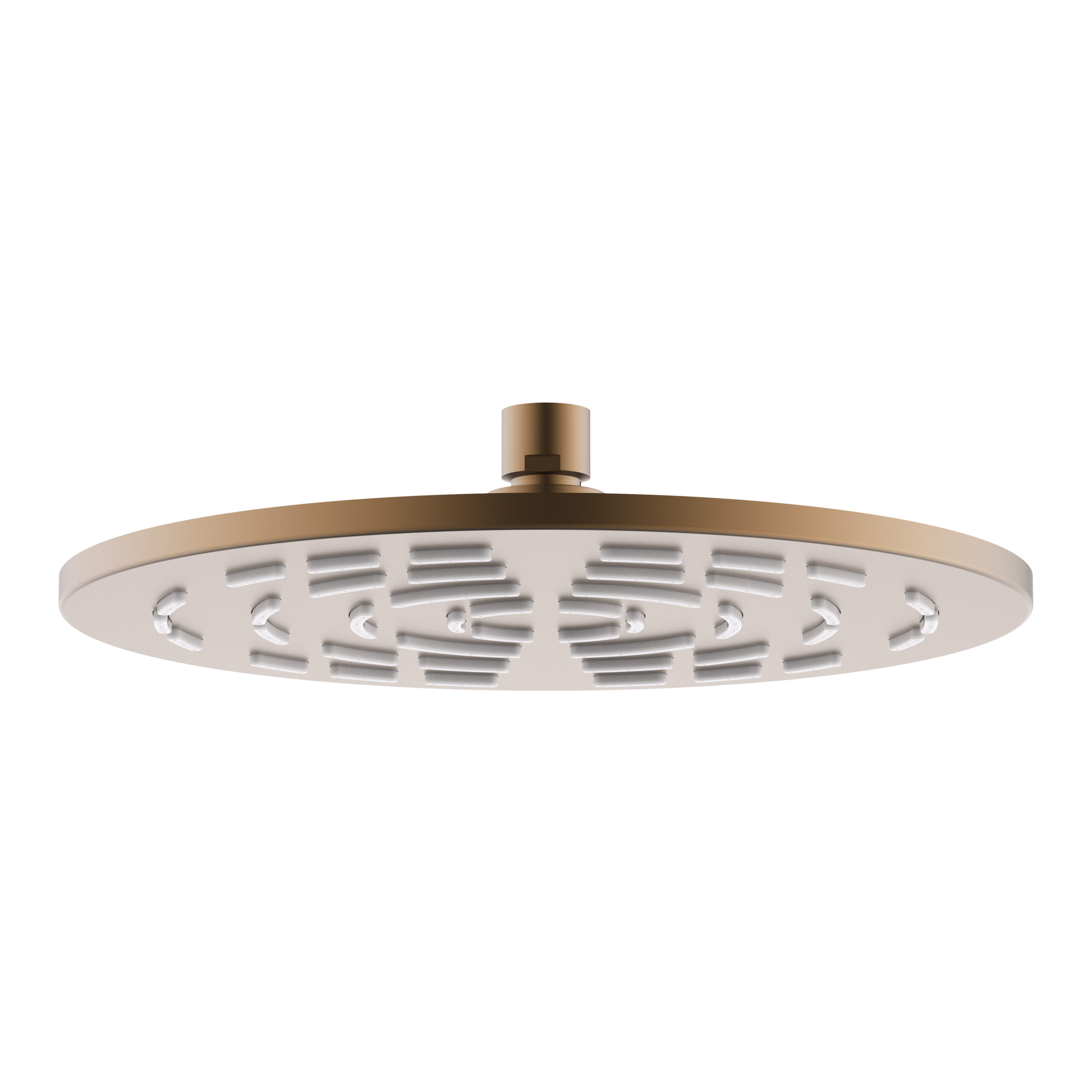 Berlin Air Pressure Shower Head 250mm Brushed Bronze