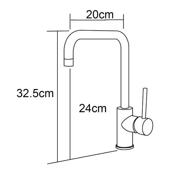Rund Curved Sink Mixer Matte Black - Image 2