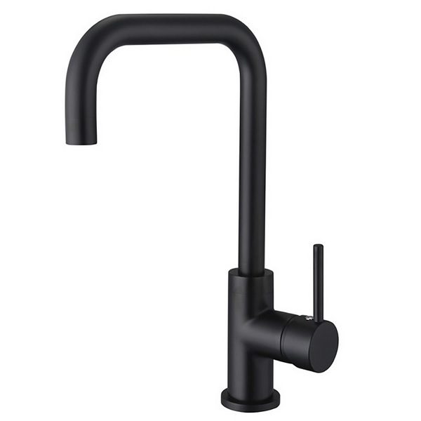 Rund Curved Sink Mixer Matte Black