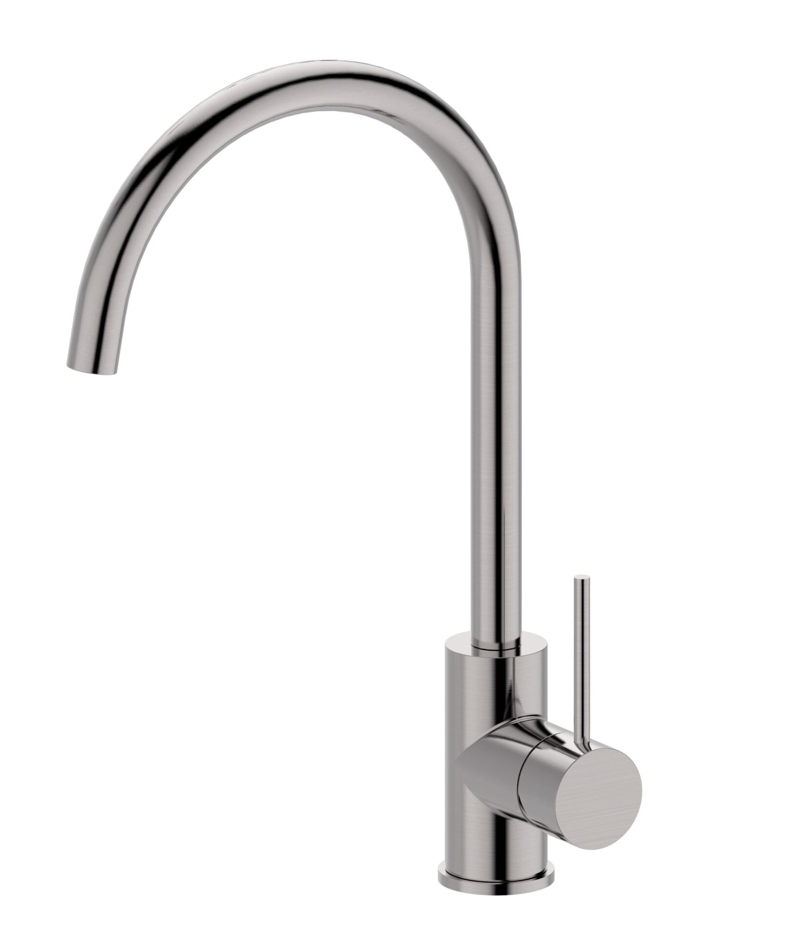 Morgan Rund Gooseneck Sink Mixer Brushed Nickel