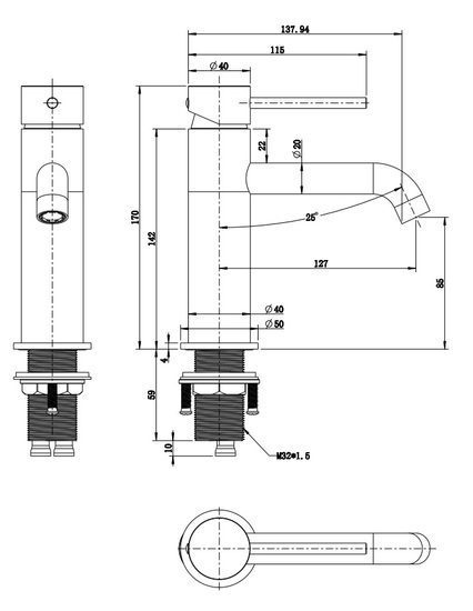 Morgan Rund Basin Mixer Chrome - Image 2