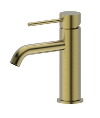 Morgan Rund Basin Mixer Brushed Gold