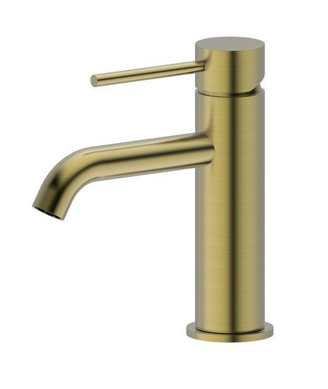 Morgan Rund Basin Mixer Brushed Gold