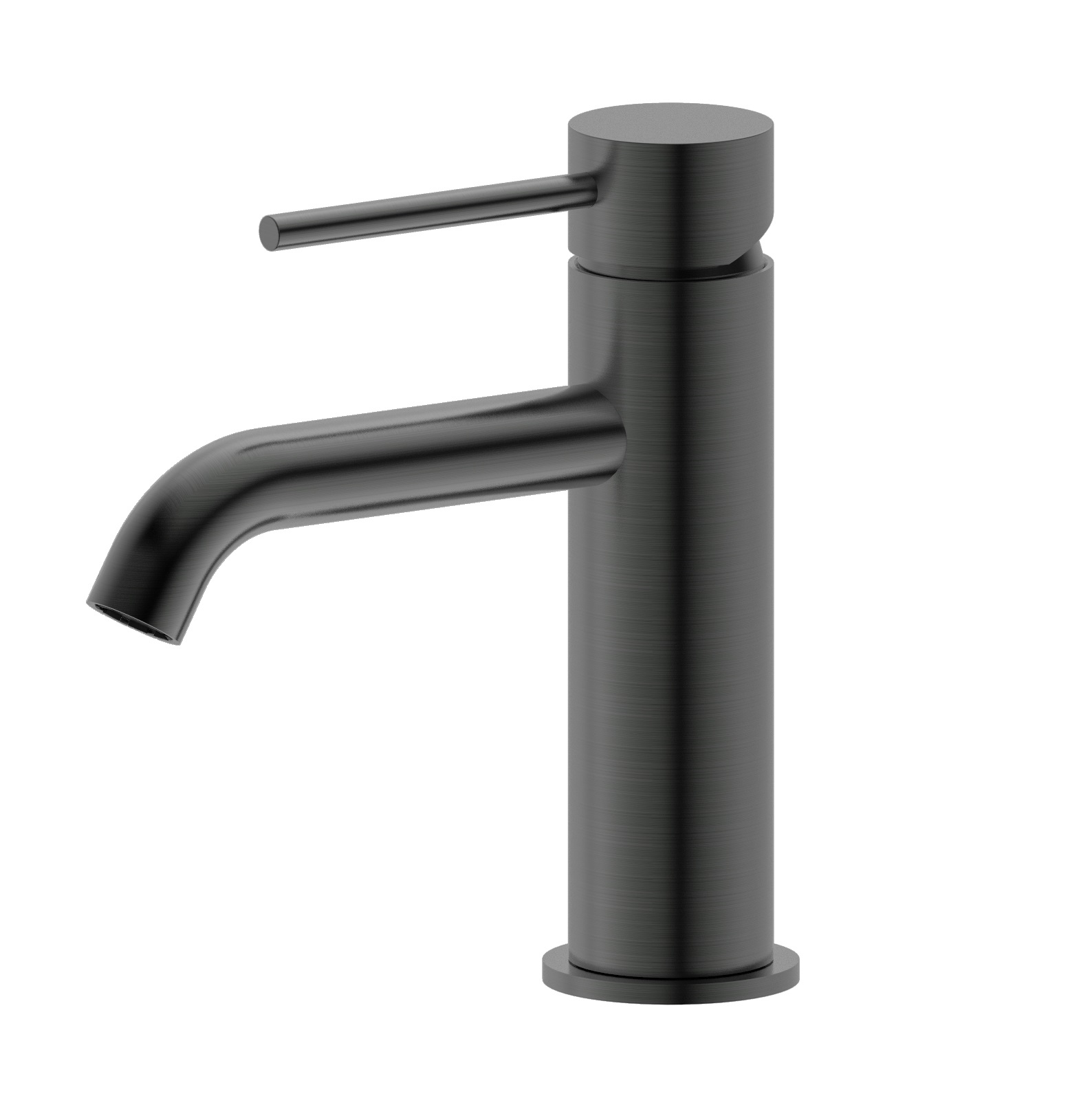 Morgan Rund Basin Mixer Brushed Gun Metal
