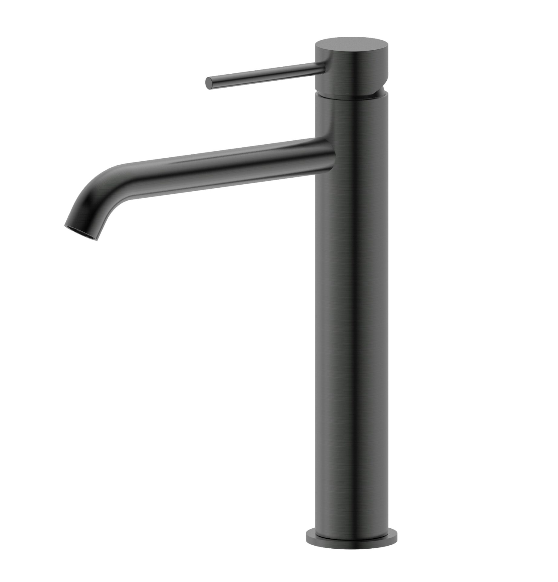 Morgan Rund Tall Basin Mixer Brushed Gun Metal
