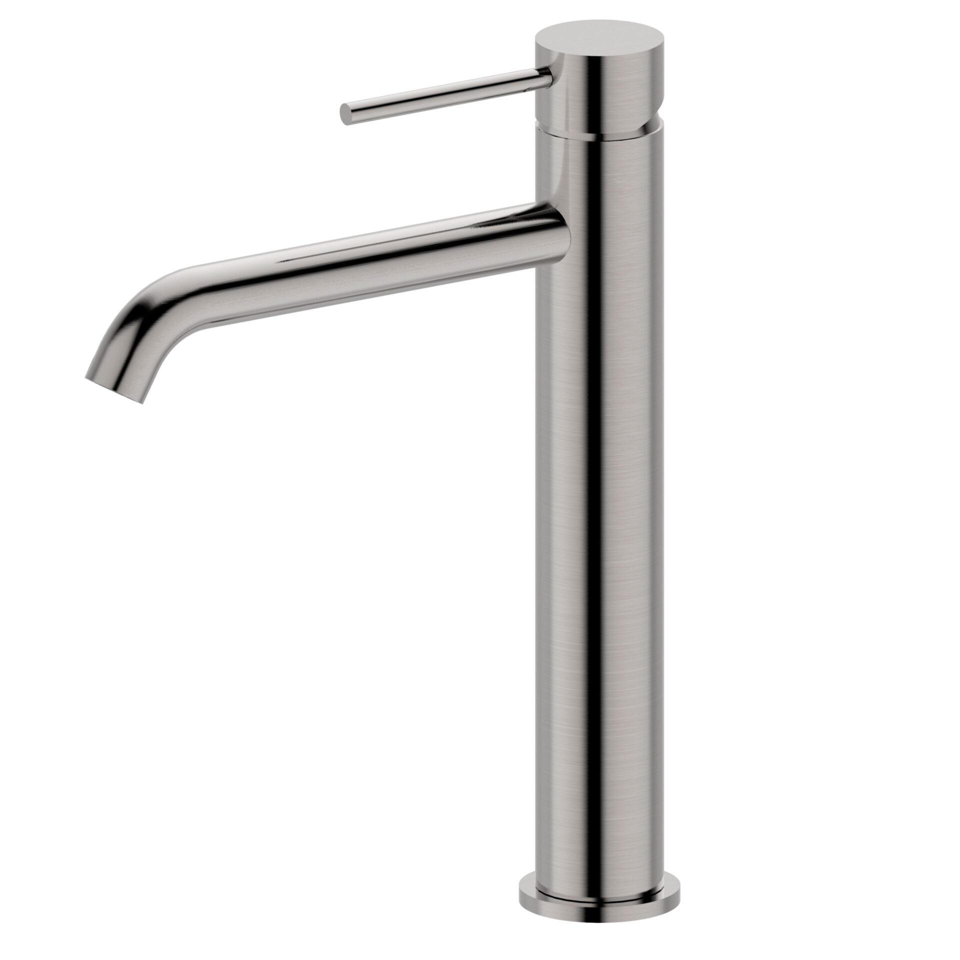 Morgan Rund Tall Basin Mixer Brushed Nickel
