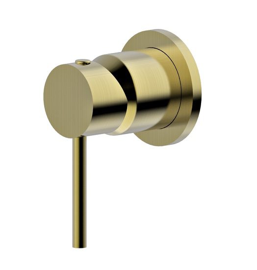 Morgan Rund Shower Bath Mixer Brushed Gold