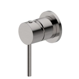 Morgan Rund Shower Bath Mixer Brushed Nickel