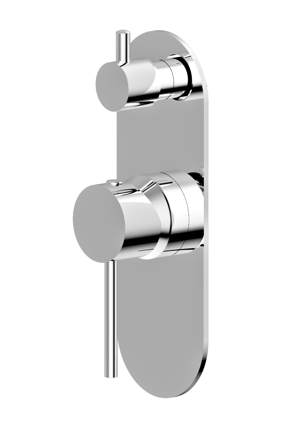 Morgan Rund Wall Diverter Mixer Chrome