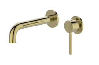 Morgan Rund Bath Basin Mixer With Spout Brushed Gold