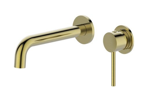 Morgan Rund Bath Basin Mixer With Spout Brushed Gold