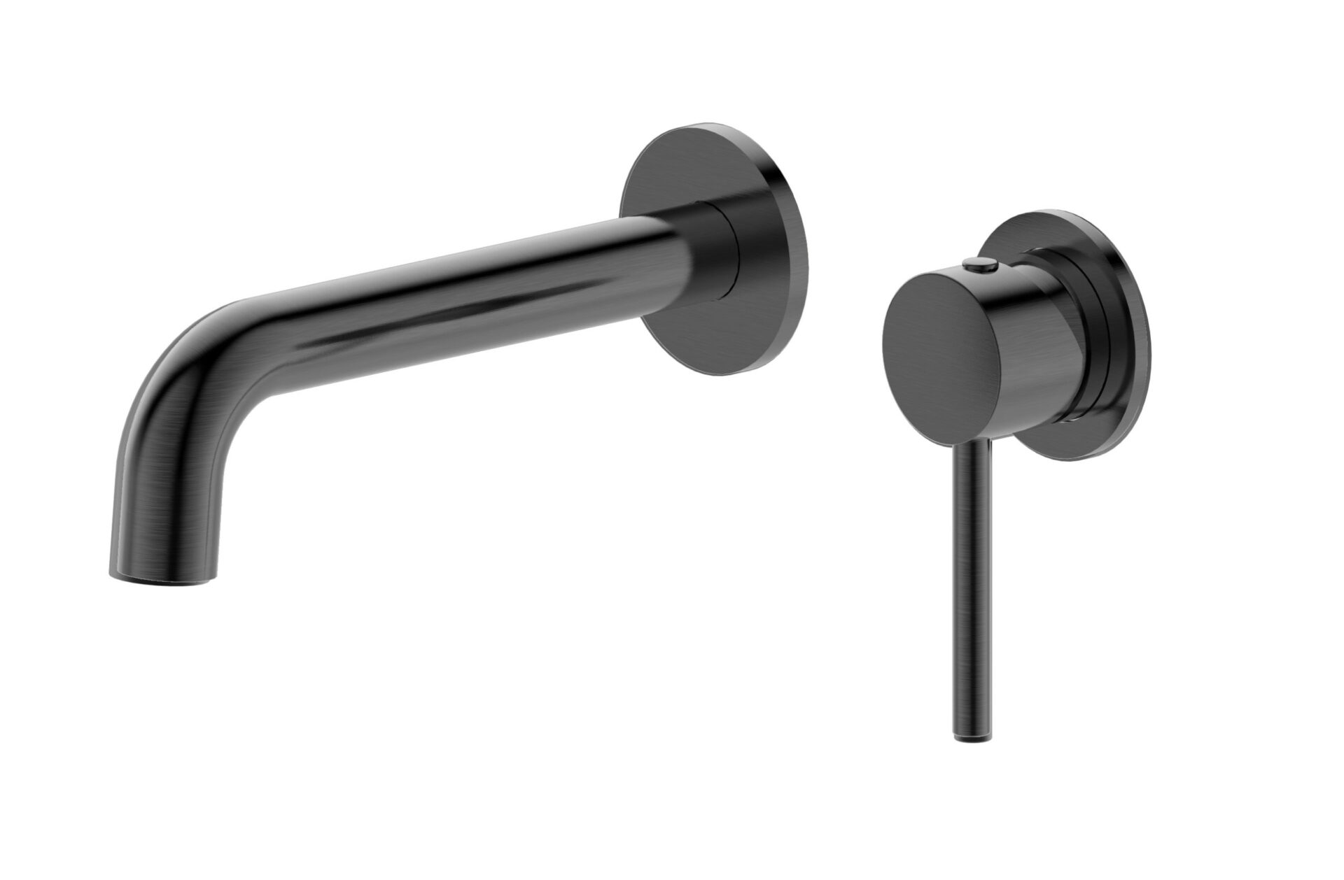 Morgan Rund Bath Basin Mixer with Spout Brushed Gun Metal