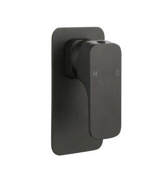 Kompakt Eckig Shower Mixer Matte Black