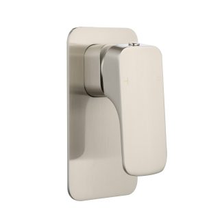 Kompakt Eckig Shower Mixer Brushed Nickel
