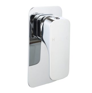 Kompakt Eckig Shower Mixer Chrome