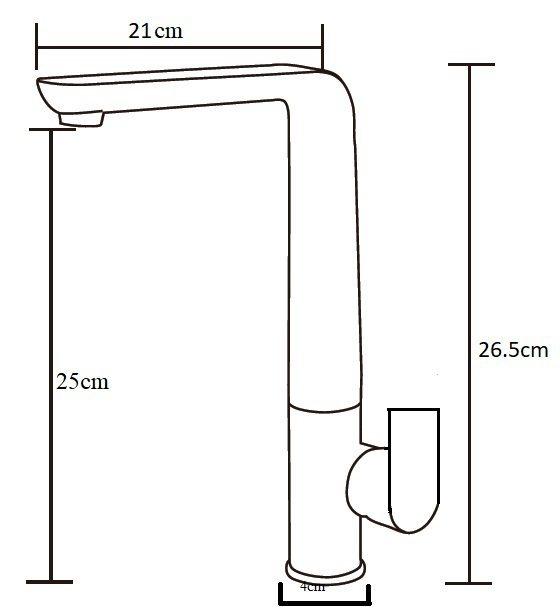 Luxus Swivel Sink Mixer Matte Black - Image 2