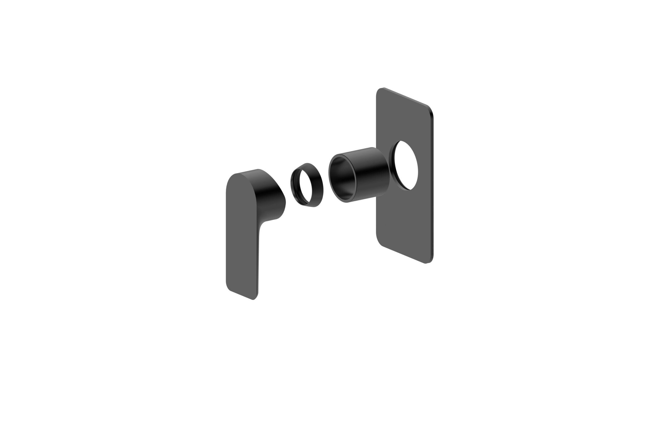 Luxus Shower Bath Mixer Matte Black - Image 2