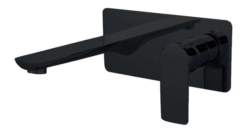 Luxus Basin Bath Mixer with Spout Matte Black