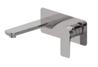 Luxus Basin Bath Mixer with Spout Brushed Nickel