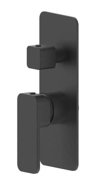 Kasten Diverter Shower Mixer Brushed Gun Metal
