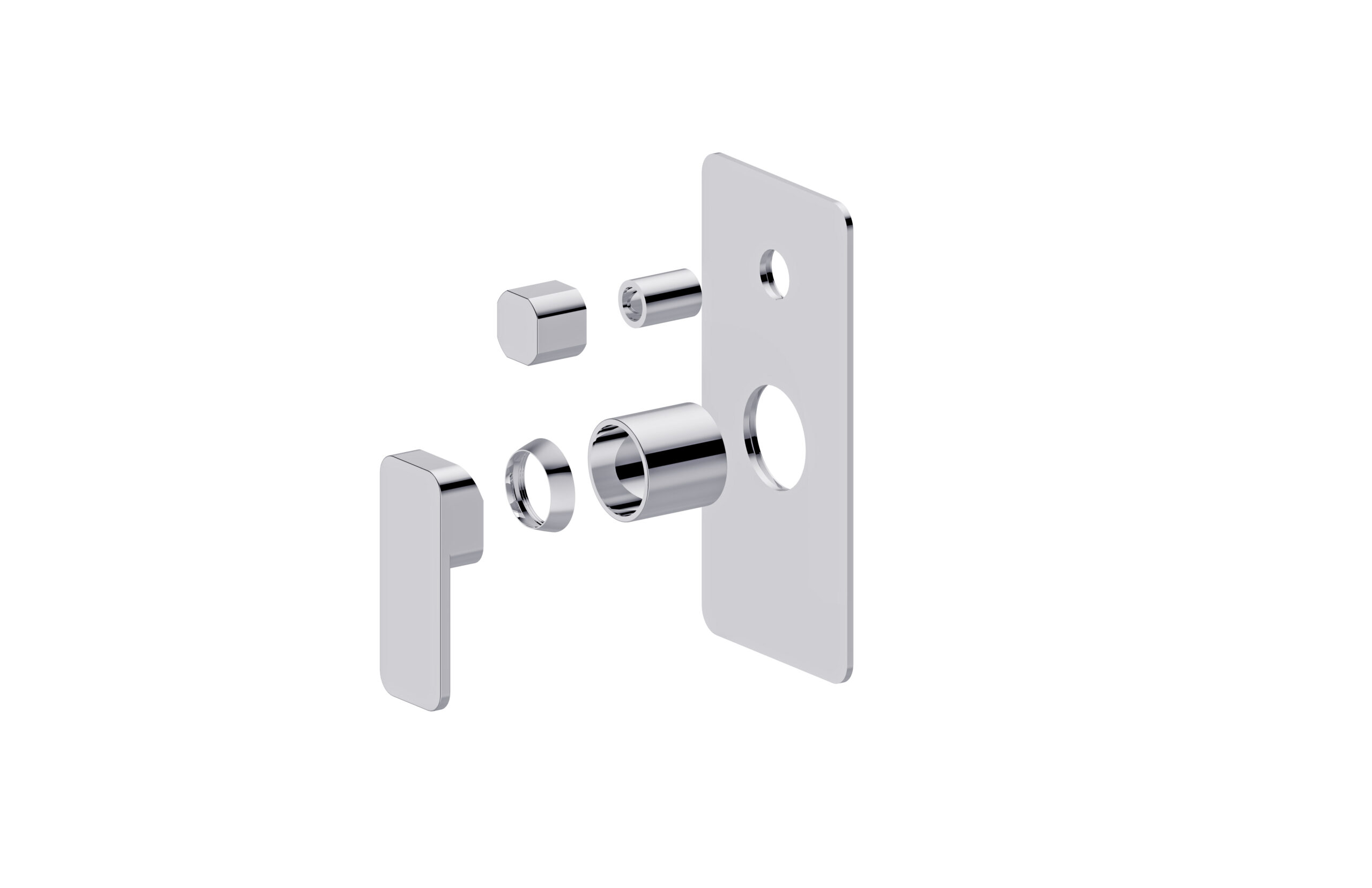 Kasten Wall Diverter Mixer Chrome - Image 2