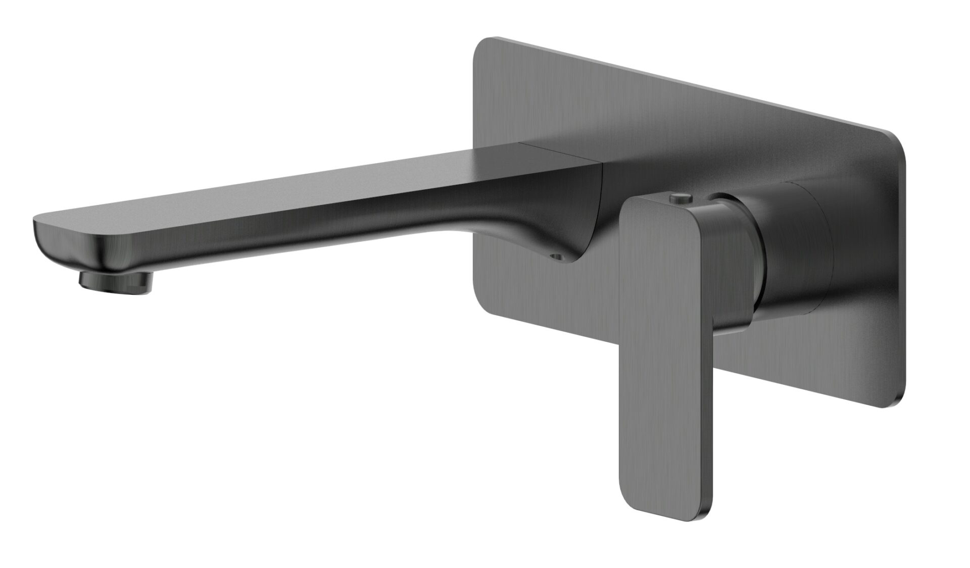 Kasten Basin Bath Mixer with Spout Brushed Gun Metal