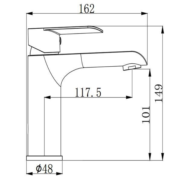 Oval Basin Mixer Chrome - Image 2