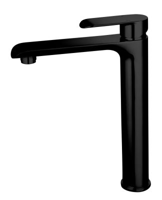 Oval Tall Basin Mixer Matte Black