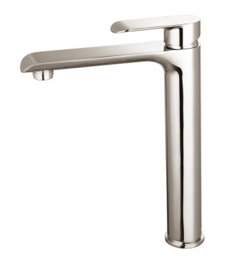 Oval Tall Basin Mixer Brushed Nickel