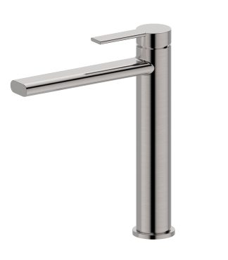 Iris Tower Basin Mixer Brushed Nickel