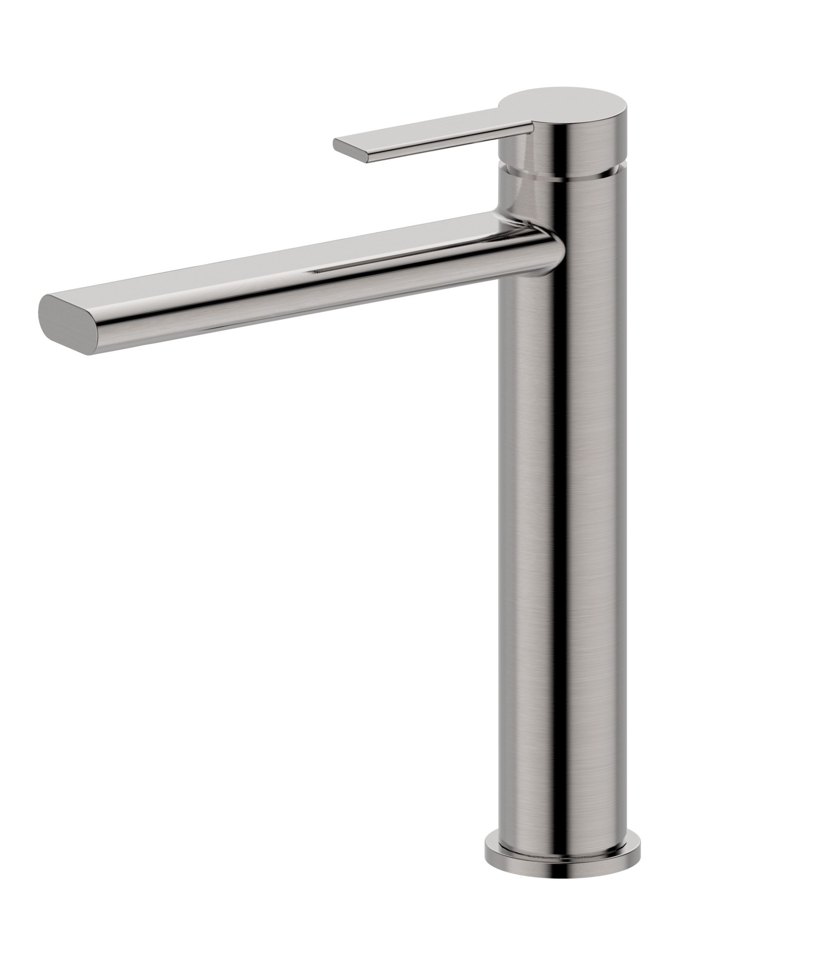Iris Tower Basin Mixer Brushed Nickel