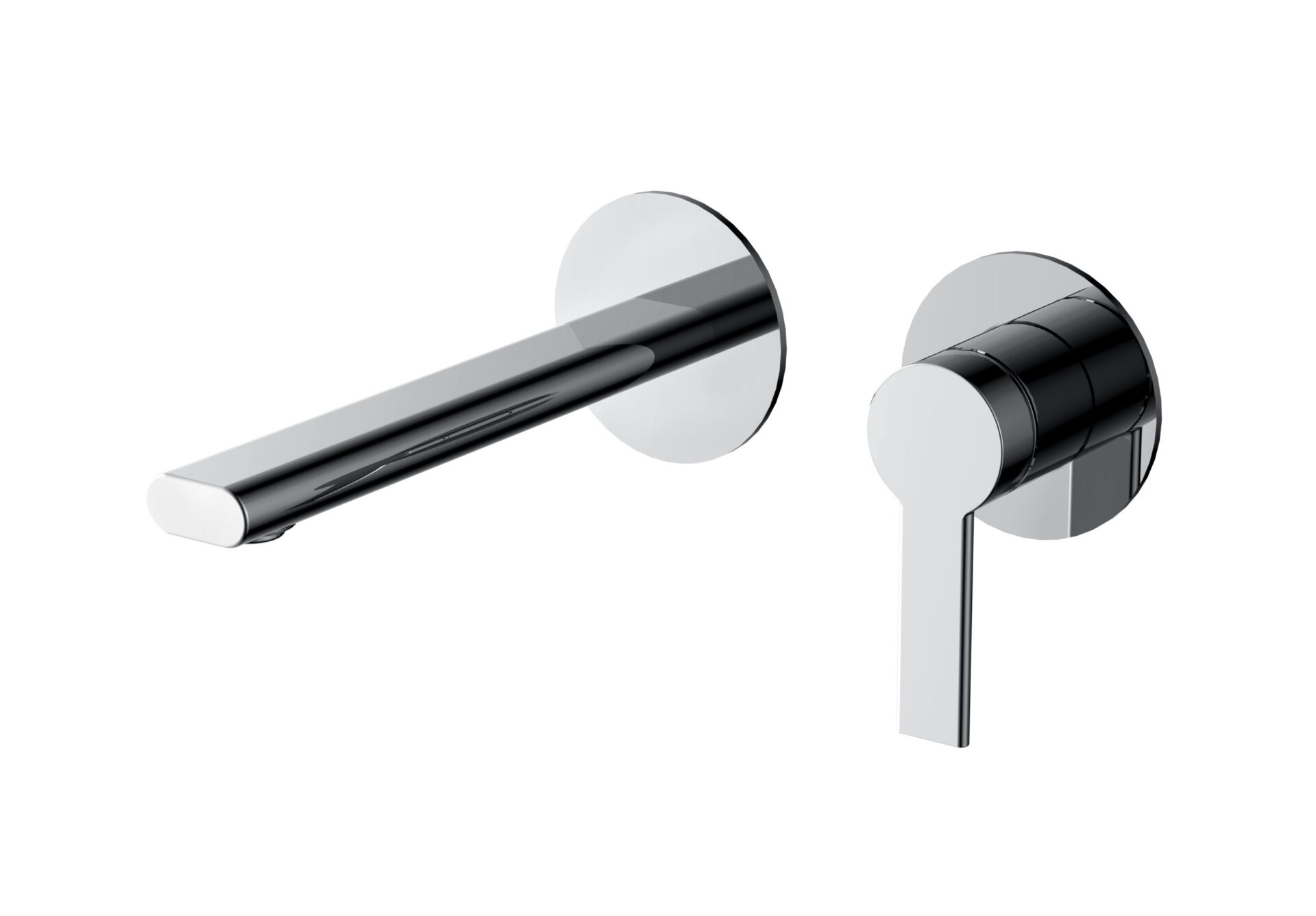 Iris Wall Mounted Basin Mixer Chrome