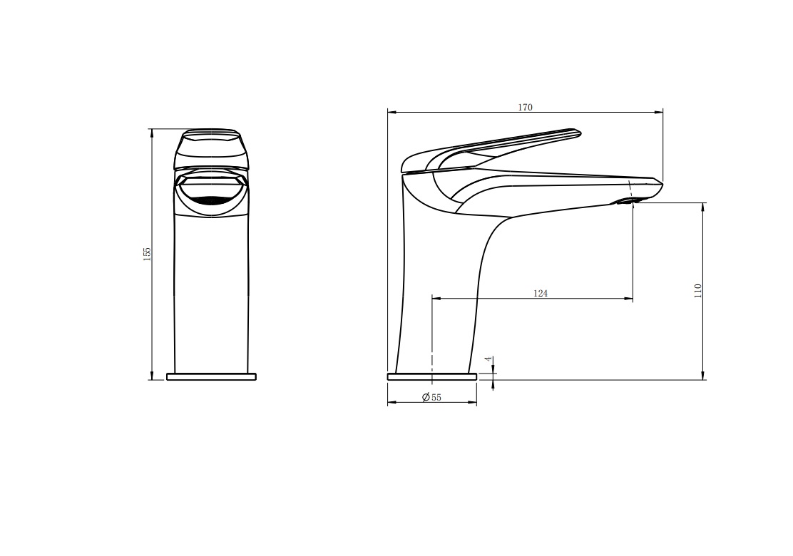 Berlin Basin Mixer Chrome - Image 2