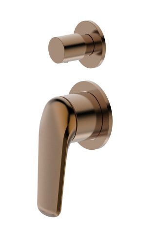 Berlin Wall Diverter Mixer Brushed Bronze