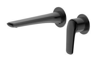 Berlin Basin Bath Wall Mixer Matte Black
