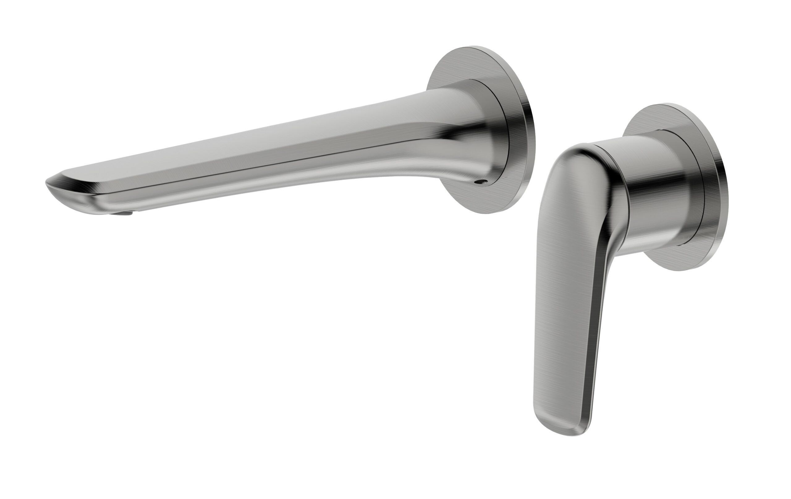 Berlin Basin Bath Wall Mixer Brushed Nickel