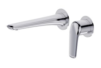 Berlin Basin Bath Wall Mixer Chrome