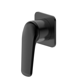 Berlin Square Wall Mixer Matte Black