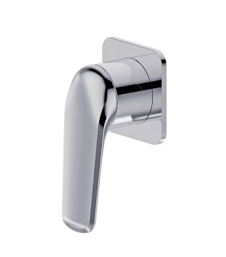 Berlin Square Wall Mixer Chrome