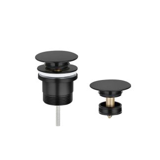 Handle Basin Pop Up Waste 32-40 Matte Black