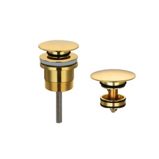 Handle Basin Pop Up Waste 32-40 Brushed Gold