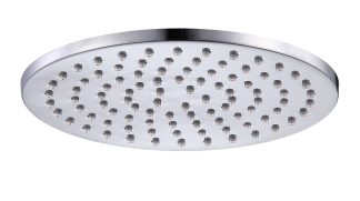 Rund Round Brass Shower Head 200mm Chrome