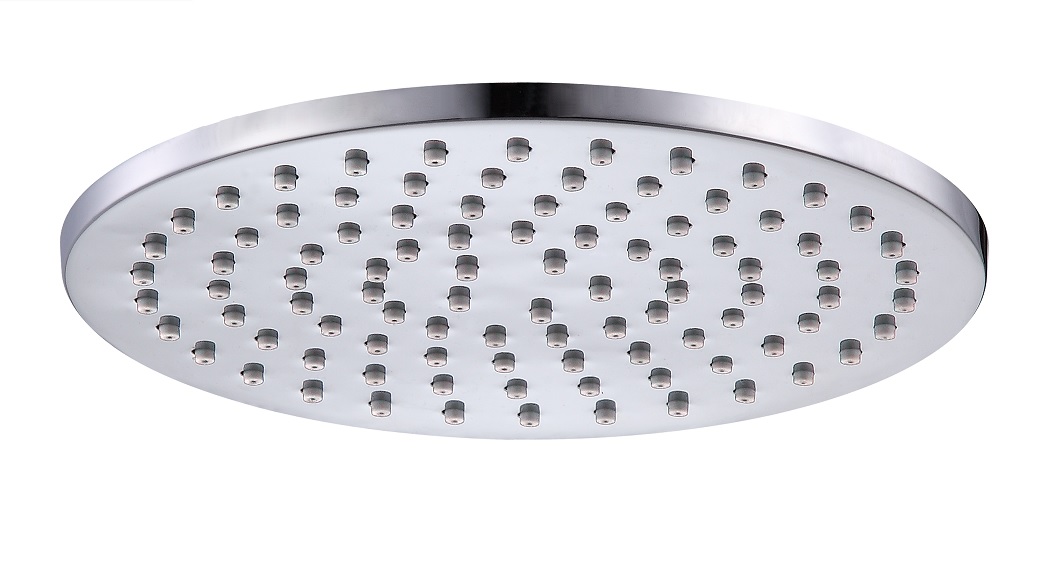 Rund Round Brass Shower Head 200mm Chrome